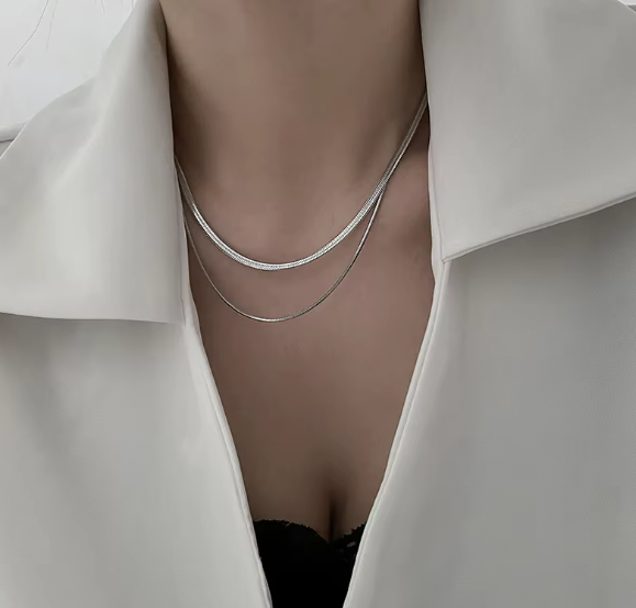 Herringbone Halsband 14k