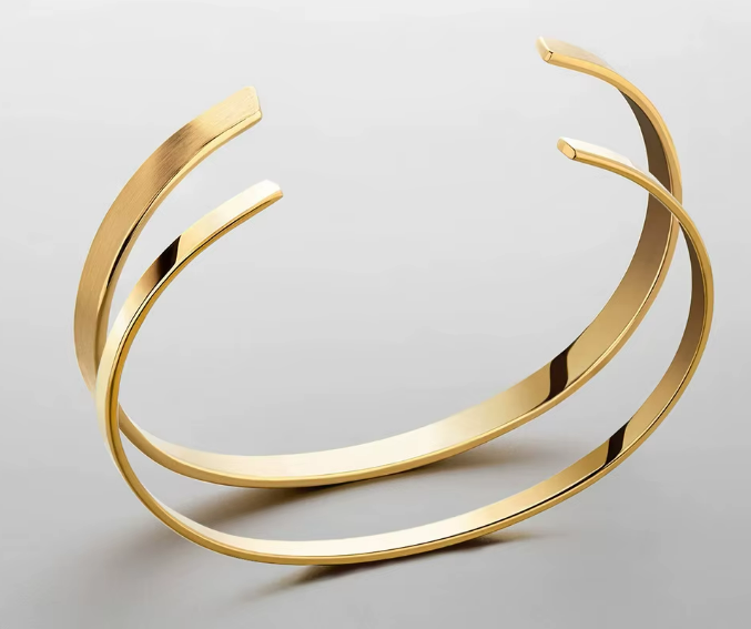 Herrarmband i Rostfritt Stål – 18K Guld & Vitguld Plätering