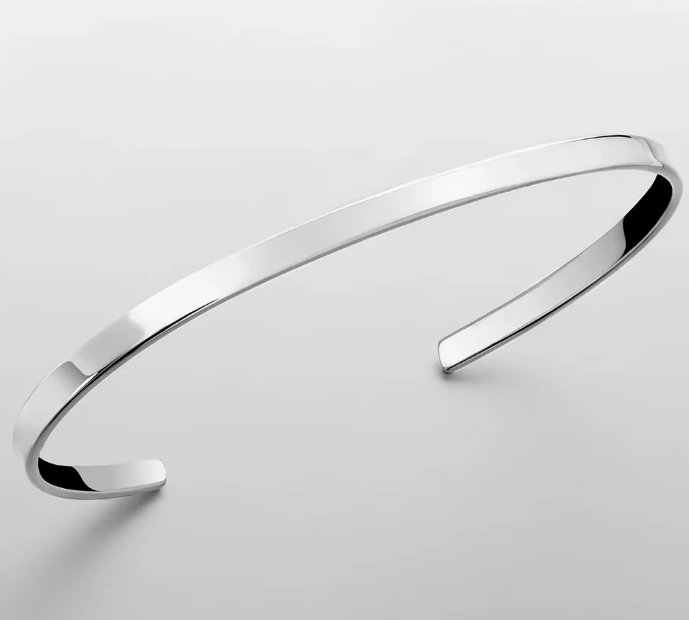 Herrarmband i Rostfritt Stål – 18K Guld & Vitguld Plätering