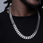 Silverfärgad Cuban Halskedja – 2MM / 3MM / 4MM / 6MM / 8MM
