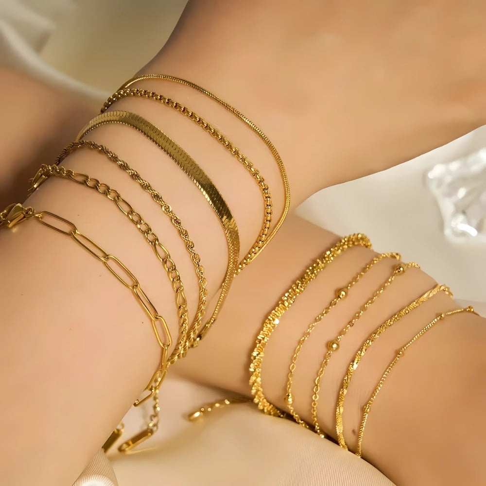 STYLIÉ Armband 14K Guld i 5 olika stilar
